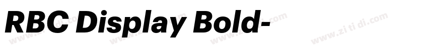 RBC Display Bold字体转换 RBC Display Bold字体转换